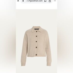 Lisa Yang Beige  Lennie short cardigan